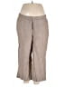 J.Jill 100% Linen Tweed Tan Linen Pants Size 2X - photo 1