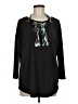 Easywear by Chico's Black 3/4 Sleeve Blouse Size Med (1) - photo 1