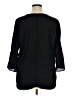 Chaus 100% Polyester Black 3/4 Sleeve Blouse Size XL - photo 2