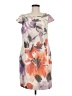 J.Crew Collection 100% Polyester Print Gray Casual Dress Size 8 - photo 1