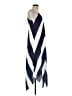 Aqua 100% Polyester Chevron-herringbone Blue Casual Dress Size M - photo 4