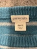 Crewcuts Stripes Teal Pullover Sweater Size 6 - 7 - photo 3