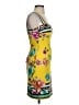 Cache Print Yellow Cocktail Dress Size 2 - photo 4