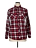 Hot Topic Plaid Red Long Sleeve Button-Down Shirt Size XL - photo 1