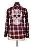 Hot Topic Plaid Red Long Sleeve Button-Down Shirt Size XL - photo 2