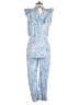 Banjanan 100% Rayon Paisley Blue Jumpsuit Size M - photo 2