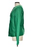 DKNY Green Long Sleeve Silk Top Size 10 - photo 5
