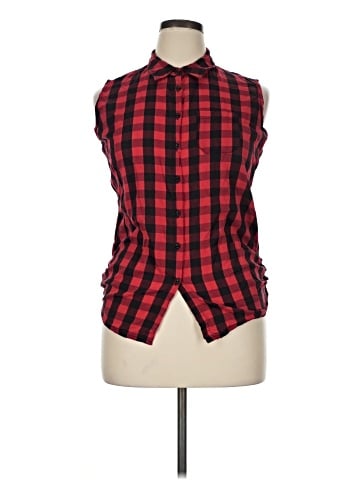 Royal Bones by Daang Sleeveless Button-Down Shirt (view 1)
