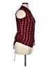 Royal Bones by Daang 100% Cotton Plaid Red Sleeveless Button-Down Shirt Size XL - photo 4