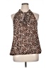 Cooper & Ella 100% Polyester Brown Sleeveless Blouse Size 1X - photo 1