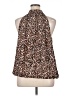 Cooper & Ella 100% Polyester Brown Sleeveless Blouse Size 1X - photo 2