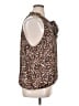 Cooper & Ella 100% Polyester Brown Sleeveless Blouse Size 1X - photo 4