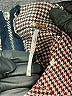 Free People Houndstooth Gray Casual Skirt Size 8 - photo 4