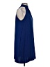 A New York 100% Polyester Solid Blue Cocktail Dress Size S - photo 4