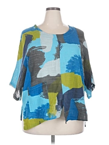 Simply Couture 3/4 Sleeve Blouse (view 1)