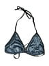 Mossimo Metallic Blue Swimsuit Top Size XL - photo 1