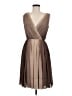 Talbots 100% Polyester Brown Cocktail Dress Size 6 - photo 1