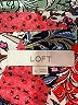Ann Taylor LOFT Paisley Red Long Sleeve Blouse Size L - photo 7