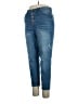 Nicole Miller Solid Blue Jeans Size 16 - photo 1