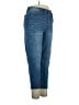 Nicole Miller Solid Blue Jeans Size 16 - photo 4