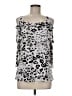 Clara Sun Woo Silver 3/4 Sleeve Top Size M - photo 1