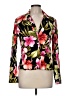 Caribbean Joe Floral Black Blazer Size M - photo 1