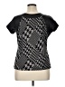 Worthington Houndstooth Black Short Sleeve Top Size XL - photo 2