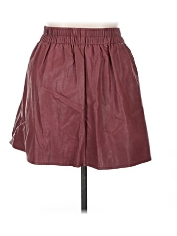Shinestar Faux Leather Skirt (view 2)