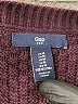 Gap Outlet 100% Cotton Burgundy Pullover Sweater Size M - photo 7