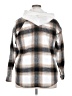 No Boundaries 100% Recycled Polyester Plaid Ivory Coat Size XXL - photo 2