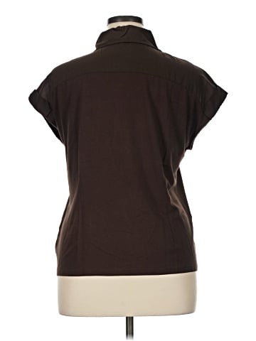 AK Anne Klein Short Sleeve Blouse (view 2)