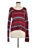 Roxy Stripes Burgundy Pullover Sweater Size M - photo 1