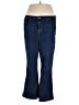 DKNY Jeans Solid Blue Jeans Size 18W - photo 1