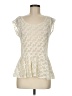 American Eagle Outfitters Ivory Short Sleeve Blouse Size M - photo 1