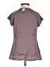 Ann Taylor 100% Polyester Purple Short Sleeve Blouse Size 2 Petite - photo 2