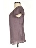 Ann Taylor 100% Polyester Purple Short Sleeve Blouse Size 2 Petite - photo 5