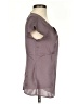 Ann Taylor 100% Polyester Purple Short Sleeve Blouse Size 2 Petite - photo 4