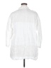Couleur Lin 100% Linen White 3/4 Sleeve Button-Down Shirt Size EU 50 / US 18-20 - photo 2
