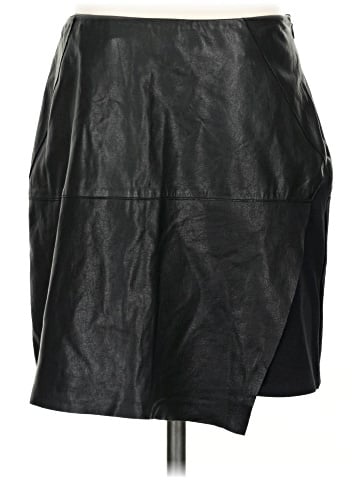 HEATHER Faux Leather Skirt (view 1)