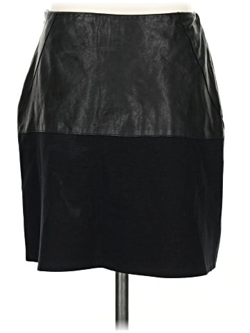 HEATHER Faux Leather Skirt (view 2)