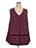 Daniel Rainn 100% Polyester Burgundy Sleeveless Blouse Size 2X - photo 1