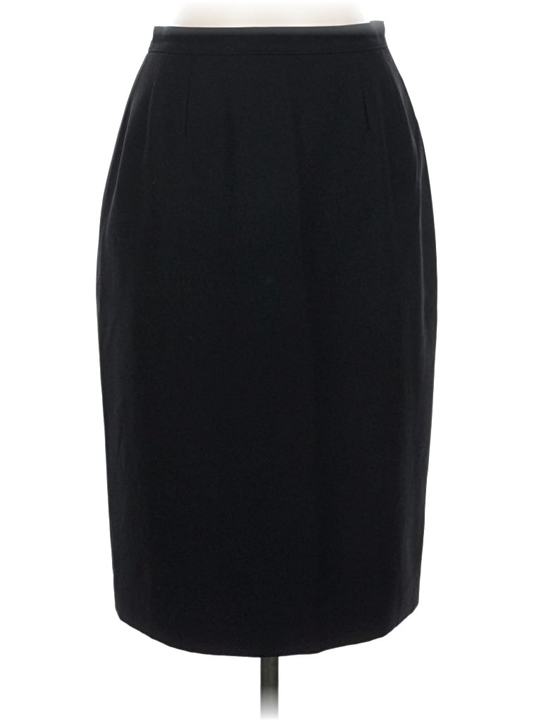 Pre-owned Kasper Formal Skirt In Black