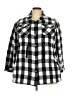 Torrid 100% Cotton Checkered-gingham Gray Jacket Size 3X Plus (3) - photo 1