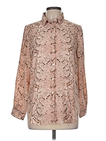 Rose + Olive Long Sleeve Blouse (view 1)
