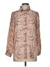 Rose + Olive 100% Polyester Paisley Tan Long Sleeve Blouse Size M - photo 1