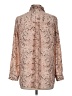 Rose + Olive 100% Polyester Paisley Tan Long Sleeve Blouse Size M - photo 2