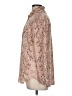 Rose + Olive 100% Polyester Paisley Tan Long Sleeve Blouse Size M - photo 5