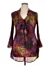 Sunny Leigh Purple 3/4 Sleeve Blouse Size XL - photo 1