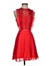 ASOS 100% Polyester Red Cocktail Dress Size 2 - photo 1