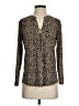 MICHAEL Michael Kors Animal Print Gold Long Sleeve Blouse Size S - photo 1